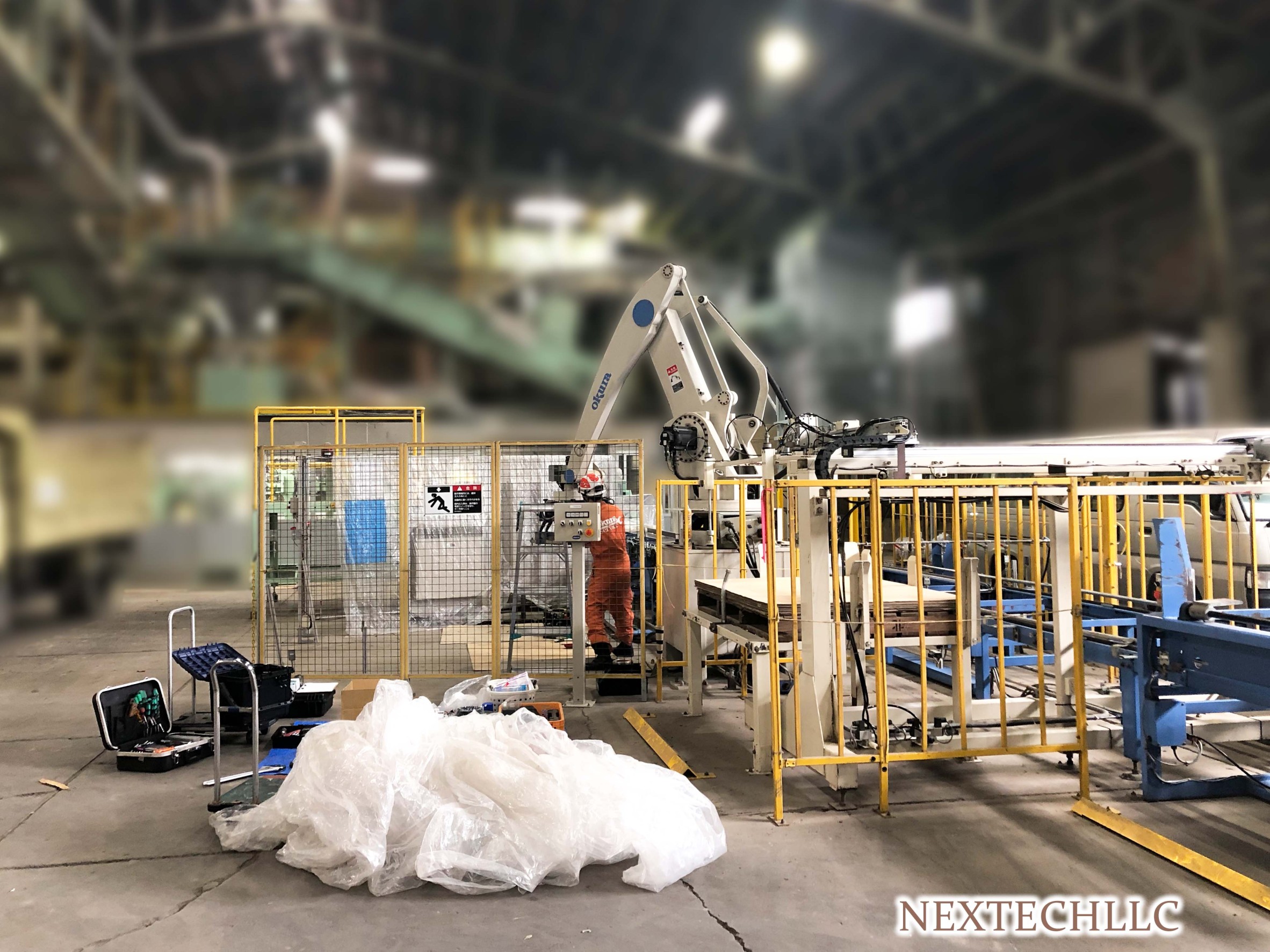 帯広市近郊 ロボットパレタイザ点検工事