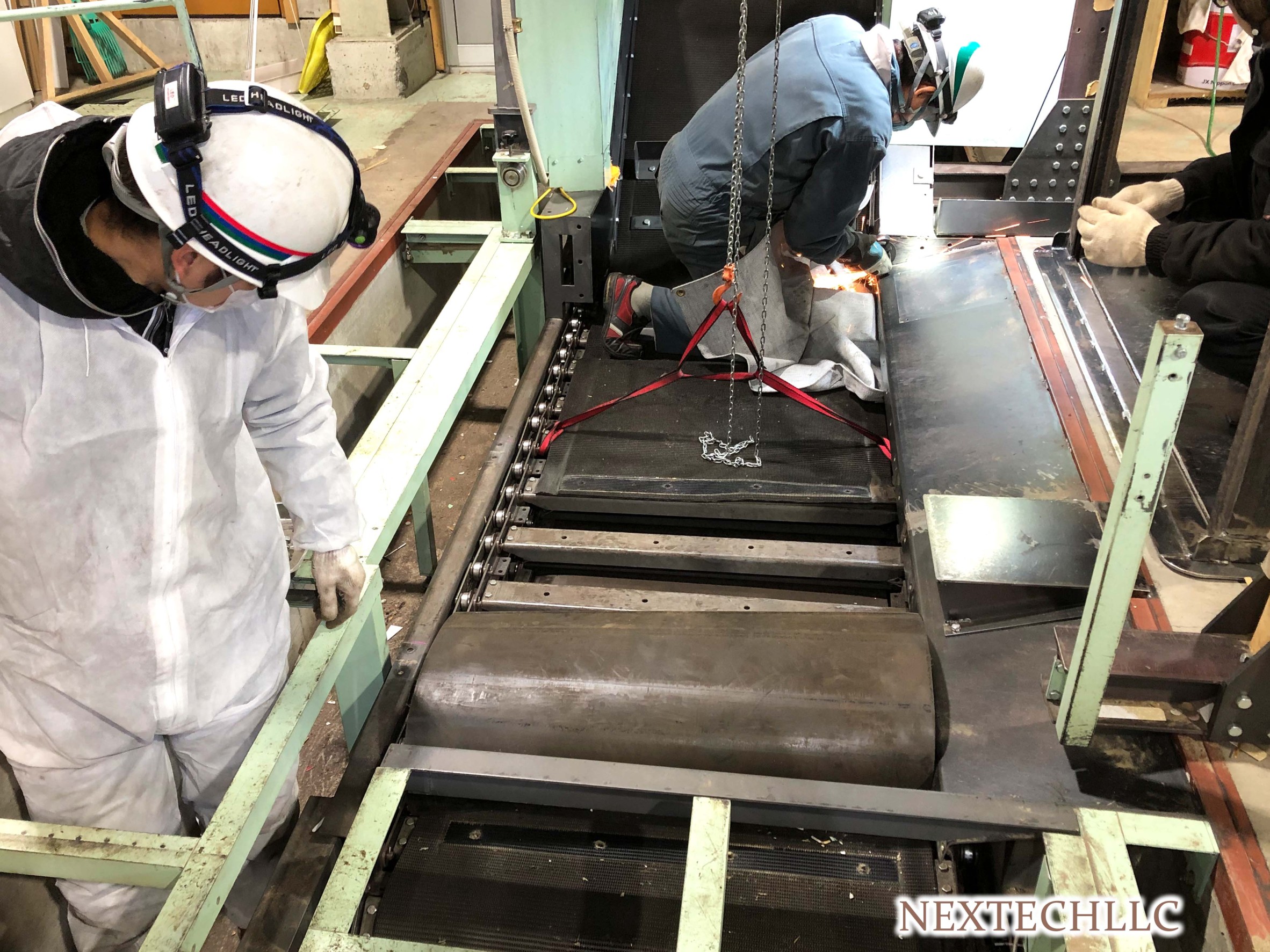 札幌市 コンベヤレール交換工事