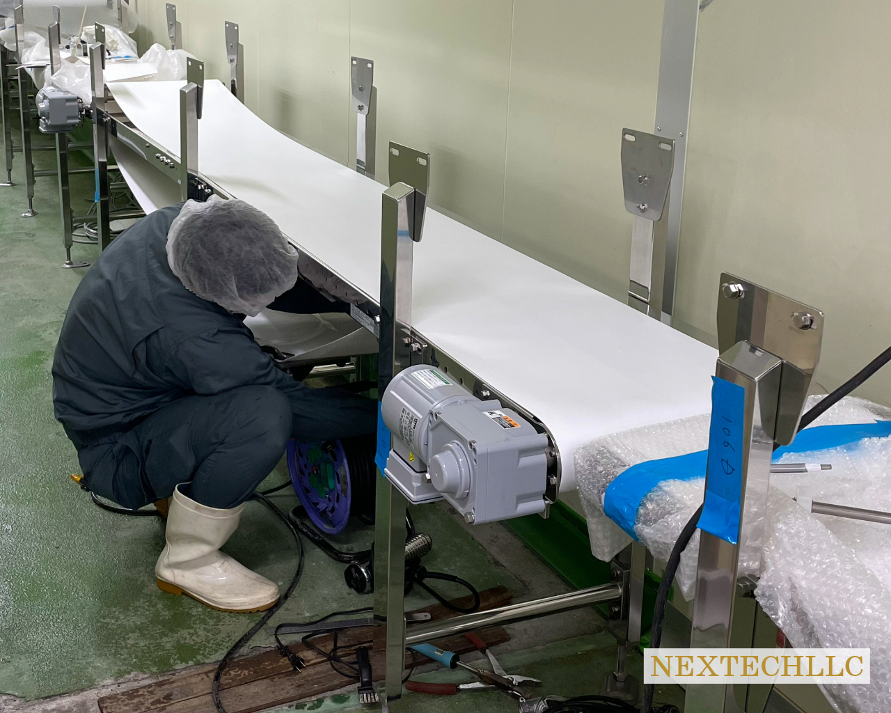 厚真町 コンベヤベルト交換工事